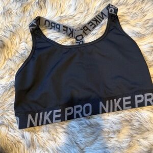 Nike Pro Women's Dark Gray Sports Bra